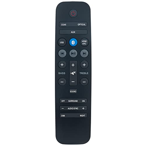 996580000536 Replace Remote Control Suitable for Philips Sound Bar 2000 3000 Series Speaker System HTL3110B HTL3110B/F7 HTL3110B/79 HTL3110B/12 HTL3110B/05 HTL3140 HTL3140B HTL3140S HTL2163B