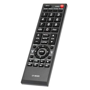 CT-90325 Remote Control Replacement fit for Toshiba TV 55S41U 32E200U 32C100U1/2 32DT1U 55HT1 55G310U 19AV600U 22AV600U 22SL400U 24SL410U 26C100U 26SL400U 32C10U 32C110U 32SL410U