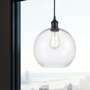 Athens Deco Swirl - 1 Light Mini Pendant in Industrial Style-12.75 Inches Tall and 10 Inches Wide-Oil Rubbed Bronze Fini