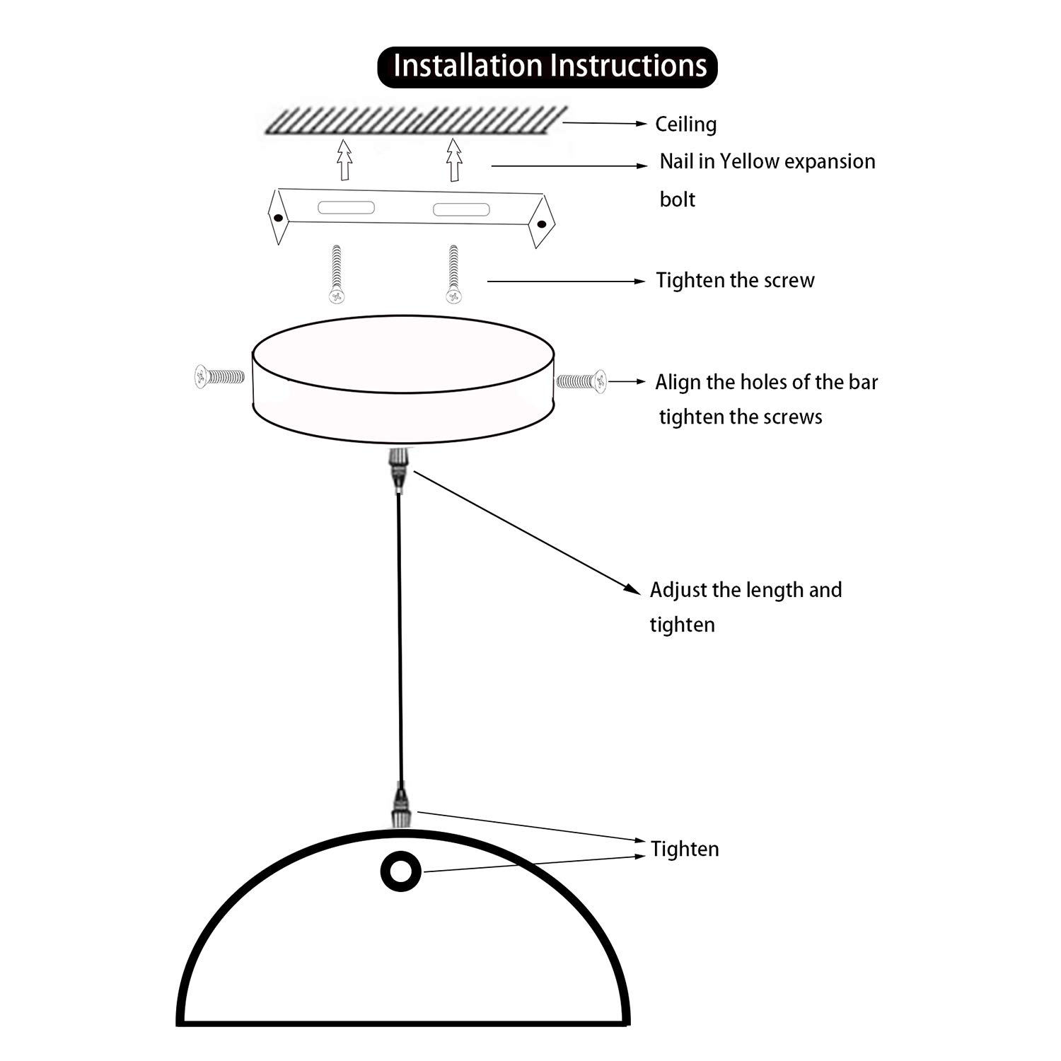 Black Dome Pendant Light Pendant Lights Fixtures Metal Hanging Ceiling Light Industrial Light Fixtures Farmhouse Pendant Light Industrial Light Fixture For Kitchen Island, Dining Room, Foyer (3 pack)