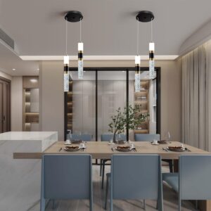 MERNUNUX 2-Light LED Pendant Lights Kitchen Island, Dimmable LED Small Pendant Lights, Modern Mini Pendant Lights, Kitchen Island Lighting Pendant Lights