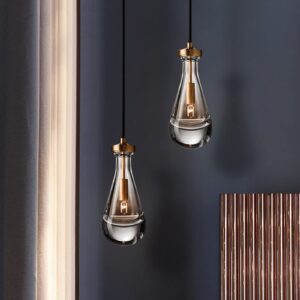 Mingfitow Pendant Lights Pendant Light fixtures Pendant Lights Kitchen Island pendent Light Glass Pendant Light Modern Pendant Light Raindrop Lights rain Lights Raindrop Chandelier