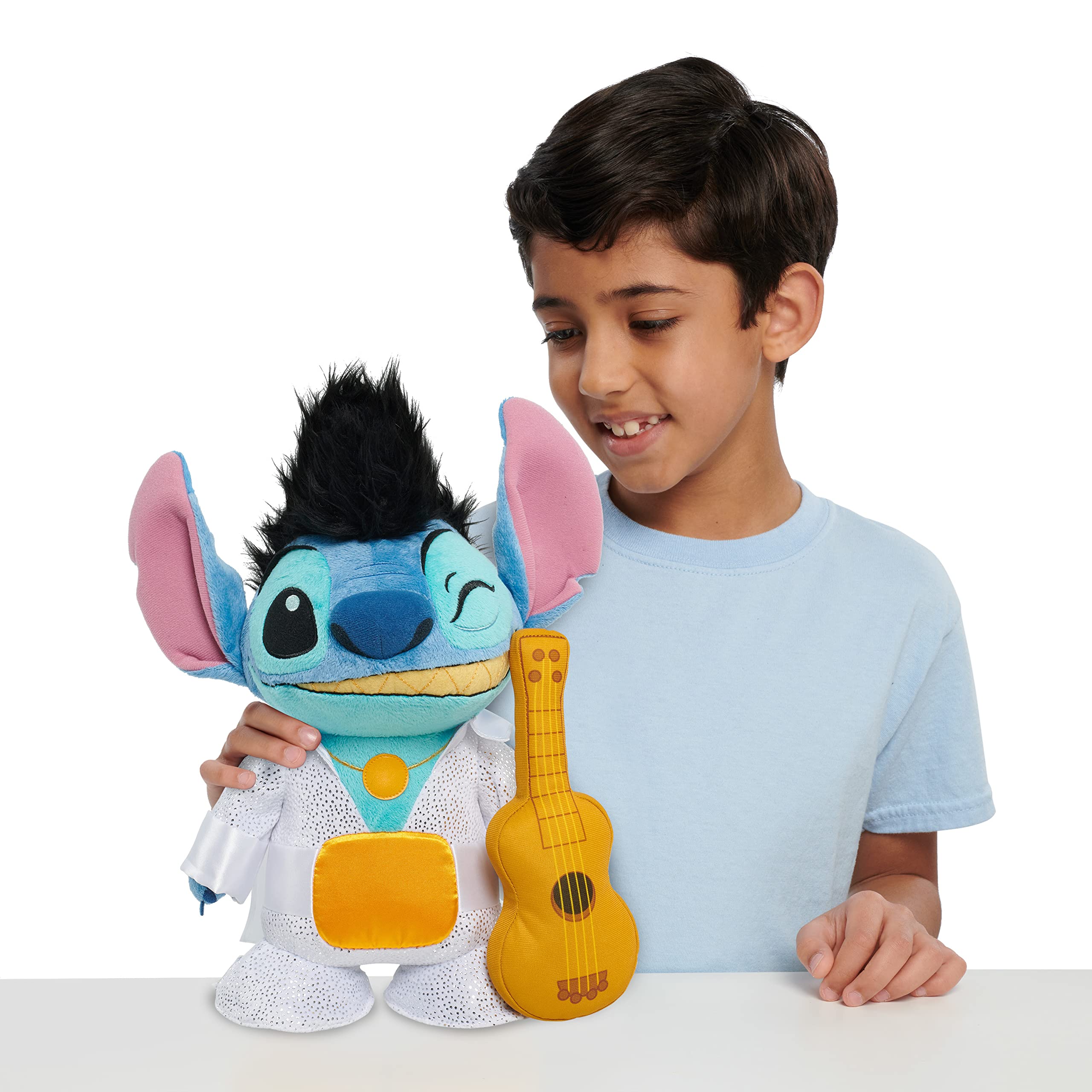 Just Play STITCH Disney Elvis Stitch Collector Plush Stuffed Animal, Alien, Officially Licensed Kids Toys for Ages 3 Up, Amazon Exclusive