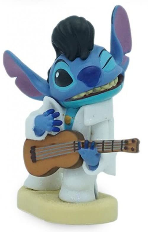 Lilo & Stitch Elvis Alien 2" PVC Cake Topper Figure Figurine Blue Dog New