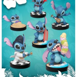 Beast Kingdom Lilo & Stitch MEA-031 Mini Egg Attack Action Figures 6-Piece Set, Multicolor