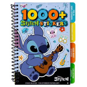 fashion angels disney stitch sticker book, includes 1,000+ stickers & collector pages, disney lilo and stitch stickers, ideal for accessorizing kids notebooks & more