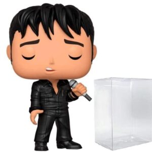 POP Elvis - '68 Comeback Special Funko Pop! Vinyl Figure (Bundled with Compatible Pop Box Protector Case), Multicolored, 3.75 inches