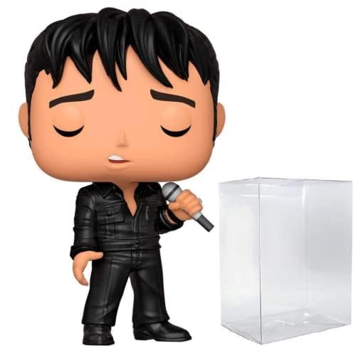 POP Elvis - '68 Comeback Special Funko Pop! Vinyl Figure (Bundled with Compatible Pop Box Protector Case), Multicolored, 3.75 inches