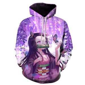 gouvplr anime hoodie cosplay costume novelty hoodies pullover sweatshirt jacket with pocket 4-m