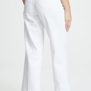 PAIGE Women's Nellie Culotte Jeans, Crisp White, 26