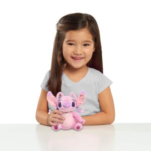 Disney Lilo & Stitch 6-Inch Bean Plushie Angel, Stuffed Animal, Alien, Officially Licensed Kids Toys for Ages 2 Up by Just Play