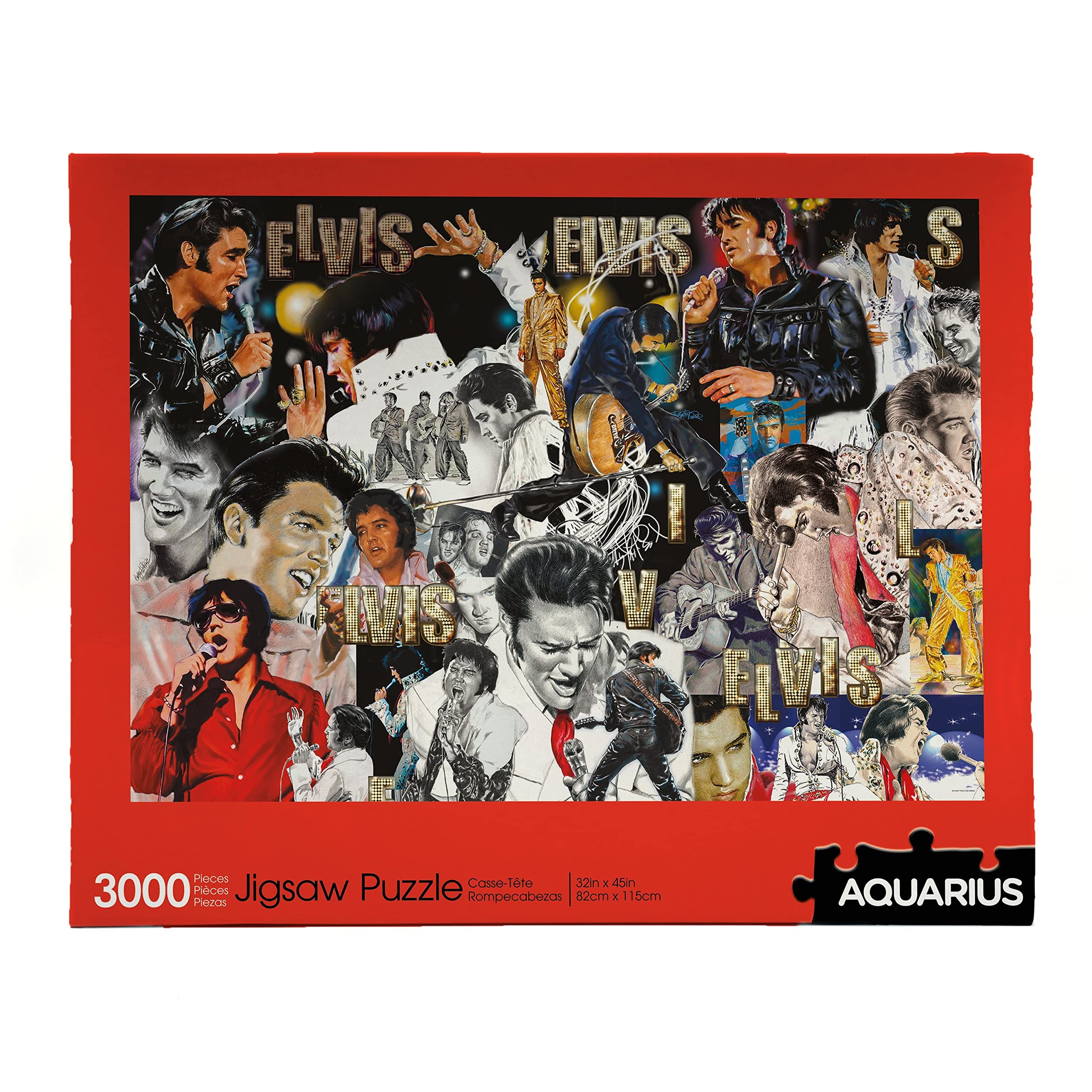 Aquarius Elvis Puzzle (3000 Piece Jigsaw Puzzle) - Officially Licensed Elvis Presley Merchandise & Collectibles - Glare Free - Precision Fit - 32 x 45 Inches