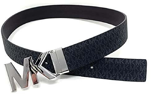 Michael Kors Black Brown Reversible Belt Silver Buckle 554517C X-Large