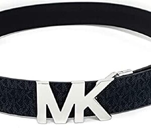 Michael Kors Black Brown Reversible Belt Silver Buckle 554517C X-Large
