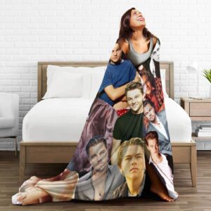 Blanket Leonardo Dicaprio Soft and Comfortable Wool Fleece Throw Blankets for Sofa Office car Camping Yoga Travel Home Decoration Cozy Plush Beach Blanket Gift