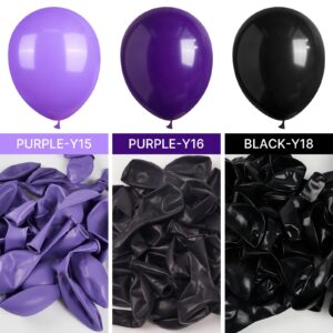 PartyWoo Royal Purple Balloons, 50 pcs 12 Inch Purple Balloons, Dark Purple Balloons for Balloon Garland or Balloon Arch as Party Decorations, Wedding Decorations, Baby Shower Decorations, Purple-Y16