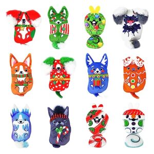 Dogs vs Squirls 2023 Christmas Mystery 2-Pack | Christmas Blind Bags for Boys and for Girls | Mystery Bag Stocking Stuffers | Plush Bean-Filled Dogs and Squirrels | Surprise Advent Calendar Toys