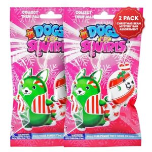 dogs vs squirls 2023 christmas mystery 2-pack | christmas blind bags for boys and for girls | mystery bag stocking stuffers | plush bean-filled dogs and squirrels | surprise advent calendar toys