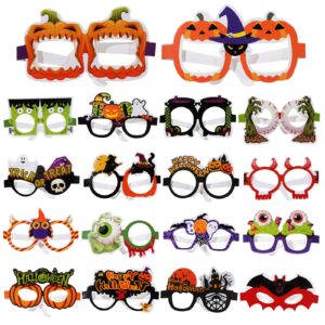 kanayu 36 pcs halloween glasses eyeglasses pumpkin glasses halloween party favors for kid adult decoration(pumpkin style)