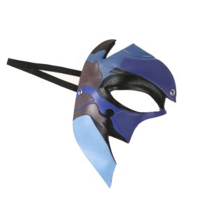 LWK Dainsleif Genshin Impact Resin Cosplay Mask Game Costume Halloween Party Props, Blue