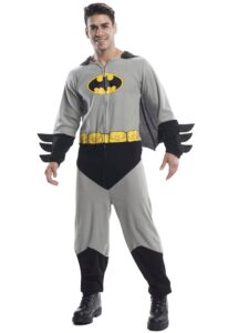 rubie's adult dc comics batman one-piece jumpsuit adult sized costumes, as shown, extra-large us