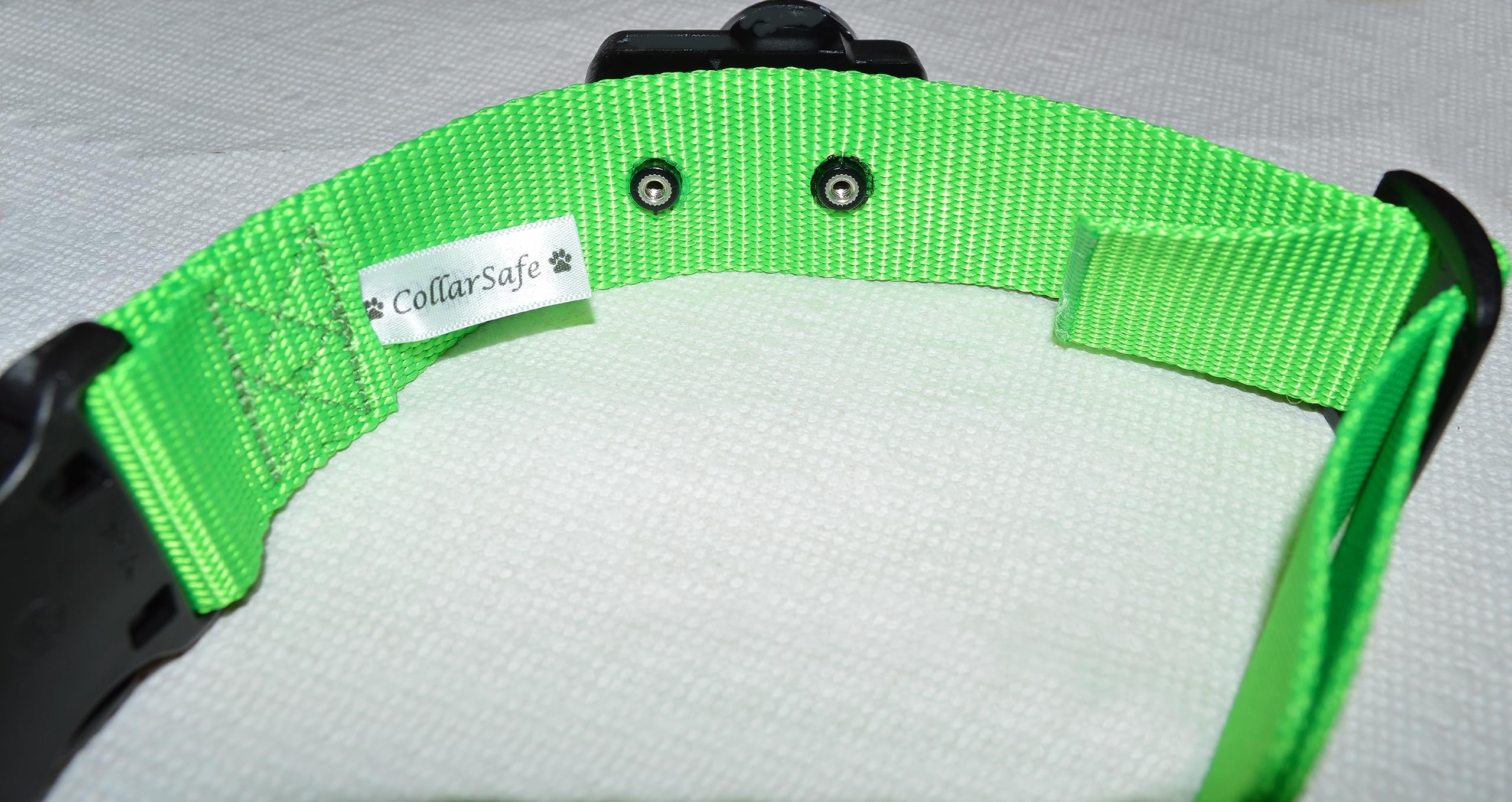 CollarSafe 1.5" Wide Big Dog XXL Designer Replacement Collar Fits Pet Safe 2-Hole Receiver modules 1-3/16" Apart (Fits Invisible Electric Underground Wireless Fence Containment Training bark