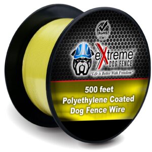 Best USA Dog Fence Wire Compatible with PetSafe, Extreme Dog Fence, and All Other Underground Dog Fences (500 feet) (500 ft)