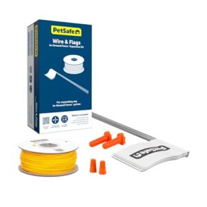 petsafe fence wire and flag kit, includes 50 boundary flags and 500 ft of wire, expand your in-ground fence