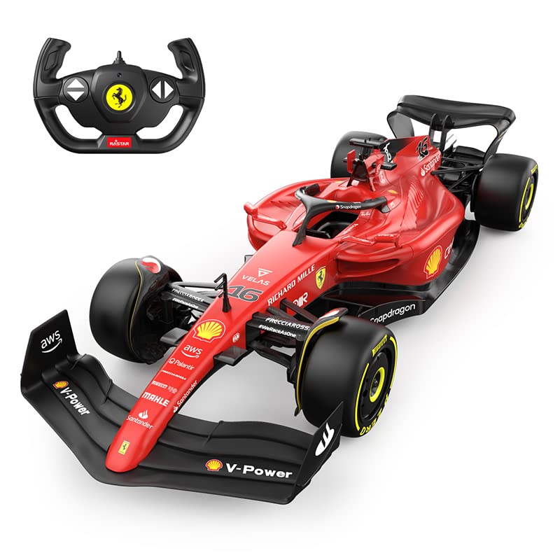 RASTAR F1-75 1:12 Scale Ferrari RC Car, 2022 F1 Challenger, Remote Control Toy Car for Kids & Adults, Full Functions, 2.4GHz, Officially Licensed