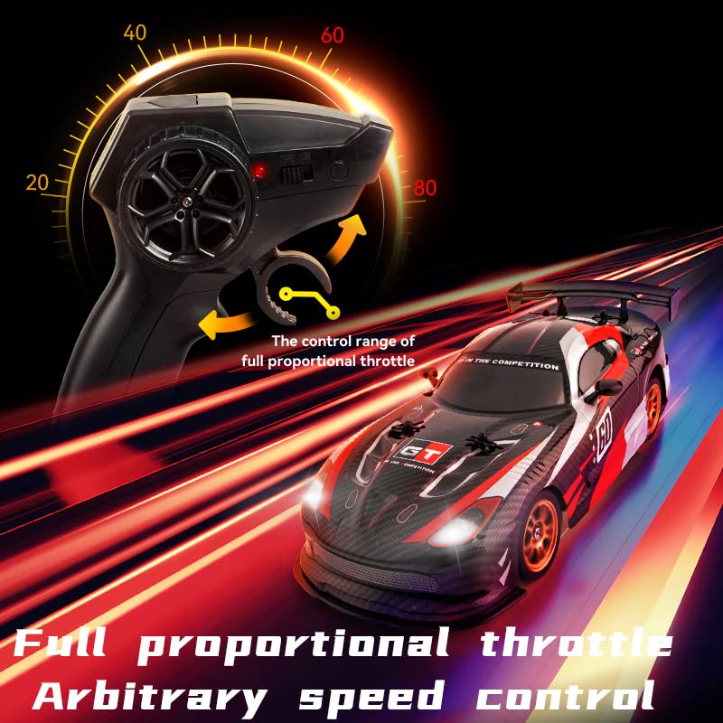 The perseids RC Drift Car 1/16 Remote Control Car High Speed RC Race Cars for Adults 4WD 20KM/H 2.4G Offroad RTR Speed Control Drifting Vehicles Toy with Drifting + Racing Tires