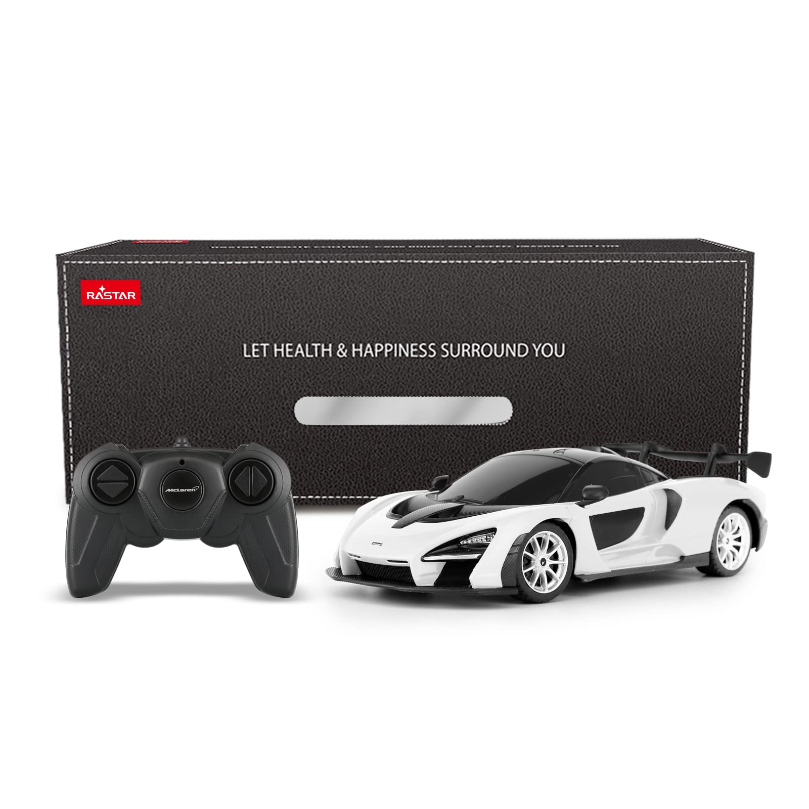 RASTAR RC Toy, McLaren Senna 1:24 Remote Control RC Car, McLaren Toy Car for Boys - White