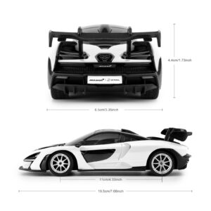 RASTAR RC Toy, McLaren Senna 1:24 Remote Control RC Car, McLaren Toy Car for Boys - White