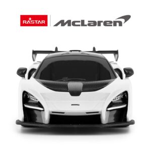 RASTAR RC Toy, McLaren Senna 1:24 Remote Control RC Car, McLaren Toy Car for Boys - White