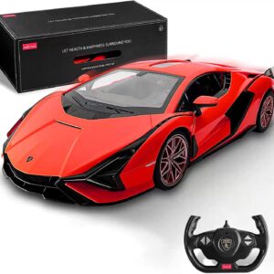 RASTAR RC Car 1/14 Scale 2.4Ghz Lamborghini Sian FKP 37 Radio Remote Control R/C Toy Car Model Vehicle (Red)