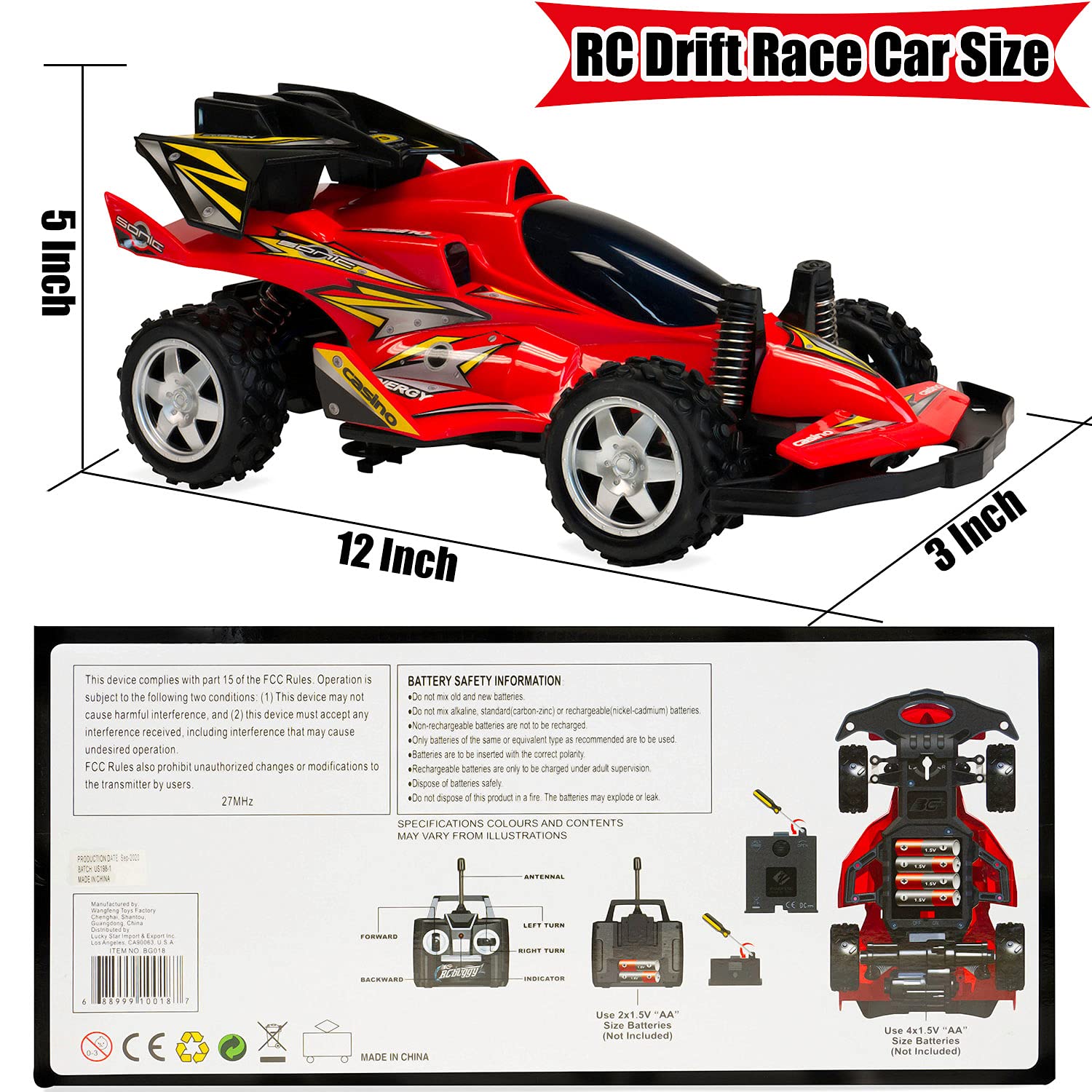 Remote Control Formula One Drift Racing Car for Boys, High Speed Remote Control Car for Kids Adults