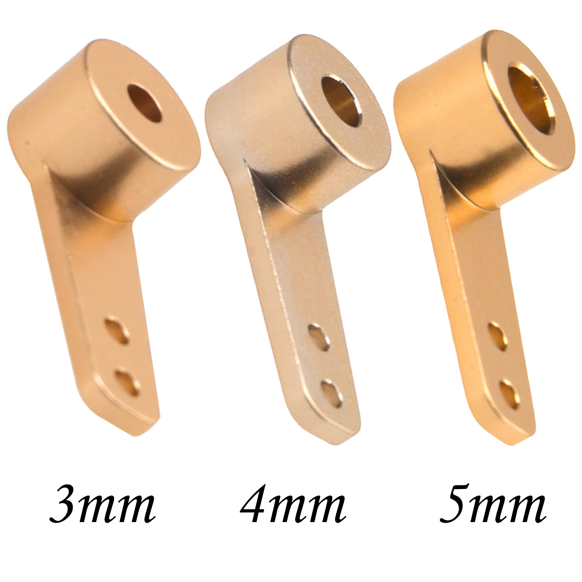 Vgoohobby 4PCS Aluminum RC Airplane Steering Servo Arm Horn Rocker Arms for RC Quadcopter Fixed Wing Parts (4mm)