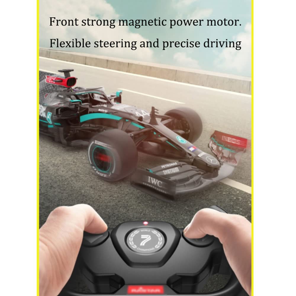 HEBXMF 1/12 Scale Large Remote Control Car, Simulation F1 Formula Racing Car, 2.4G Wireless RC Vehicle, High-Speed Electric Toy Truck, for Boys and Adults