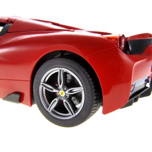 PowerTRC 1:14 Remote Conrol Ferrari 458 Speciale with Functional Convertible Top | RC Electric Hobby Racing Car for Boys, Girls & Adults (Red)