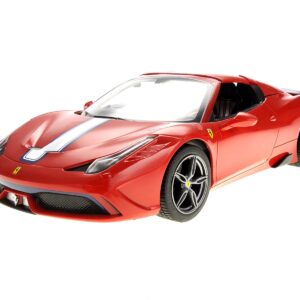 PowerTRC 1:14 Remote Conrol Ferrari 458 Speciale with Functional Convertible Top | RC Electric Hobby Racing Car for Boys, Girls & Adults (Red)