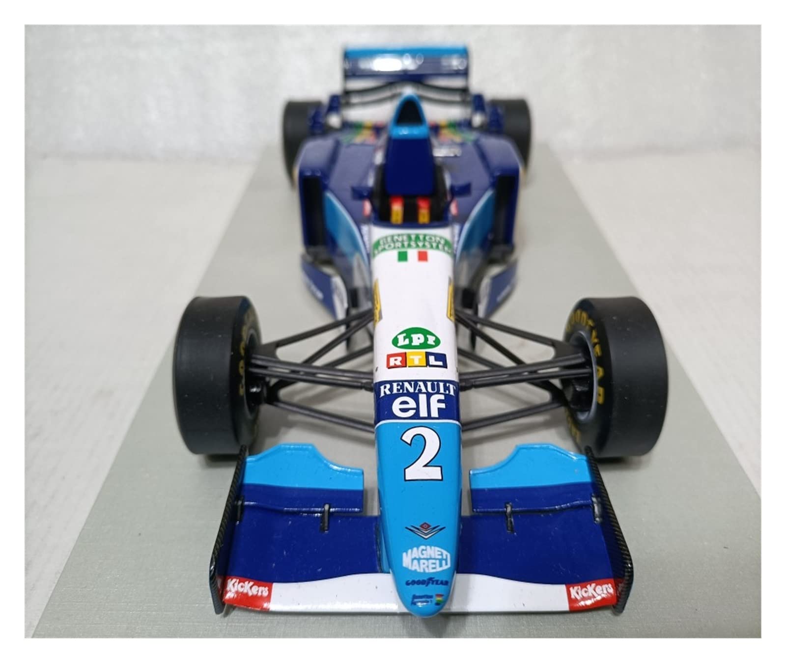 HAYCHE Alloy Resin Car Vehicle Model Fit for Renault B195 1994 1 18 Resin F1 Formula Car Model Static Collection Ornaments Handicrafts Festive Deluxe Gift