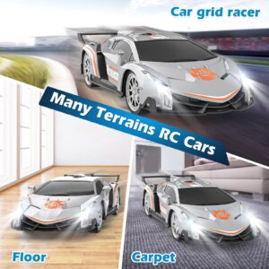 Growsland Remote Control Car RC Cars Xmas Gifts Toys for Kids 1/18 Electric Sport Racing Hobby Rc Crawler Toy Car Model Vehicle for Boys Girls Included Rechargable Batteries