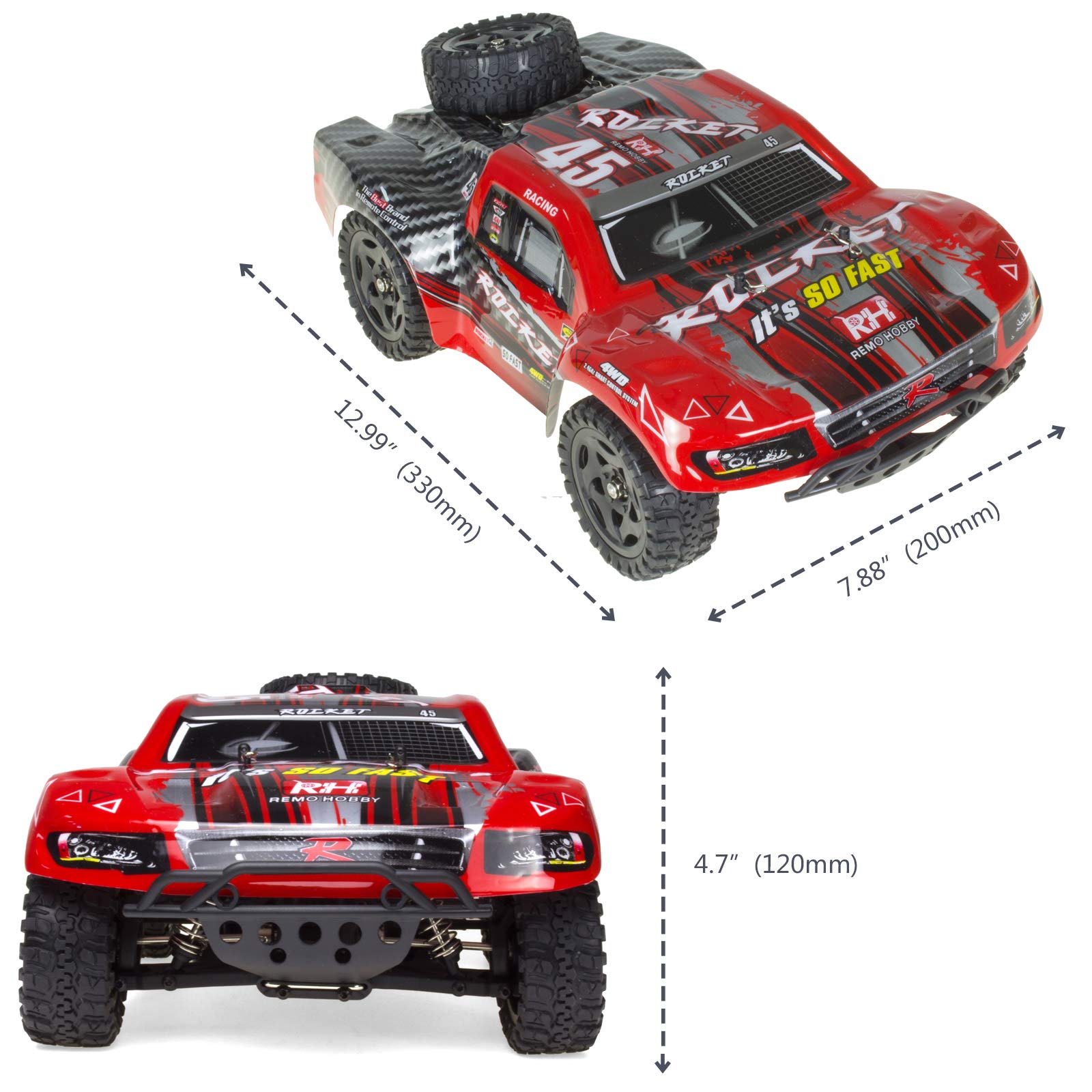 Cheerwing 1:16 Scale Short Course RC Car, 40KM/H High Speed 4WD Remote Control Truck Off-Road Remote Control Car