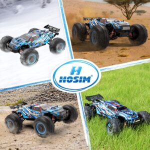 Hosim Brushless RC Cars, 1:10 68+ KMH High Speed Remote Control Car 1:14 4X4 Fast RC Cars for Adults Waterproof Toy Crawler Electric Vehicle Car Gift