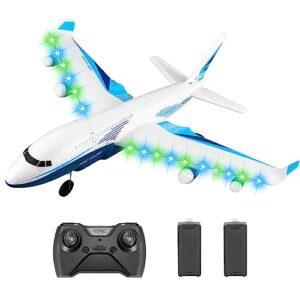 4DRC RC Plane,G2 Remote Control Jet Airplane for Beginners Adult, Ready to Fly Airplane with One Key Aerobatic,LED Light,4-Axis Fighter Jet,2.4Ghz Plane for Kids Boys Girls Beginner,2 Battery