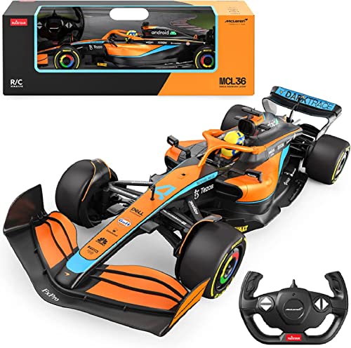 Xiangtat 1/12 1/18 Remote Control 2022 F1 MCL36#4 Lando Norris Formula Racing Drift RC Car Toy Model Collection Gift Remote Control Vehicle Toys (1/12 F1 MCL36#4)