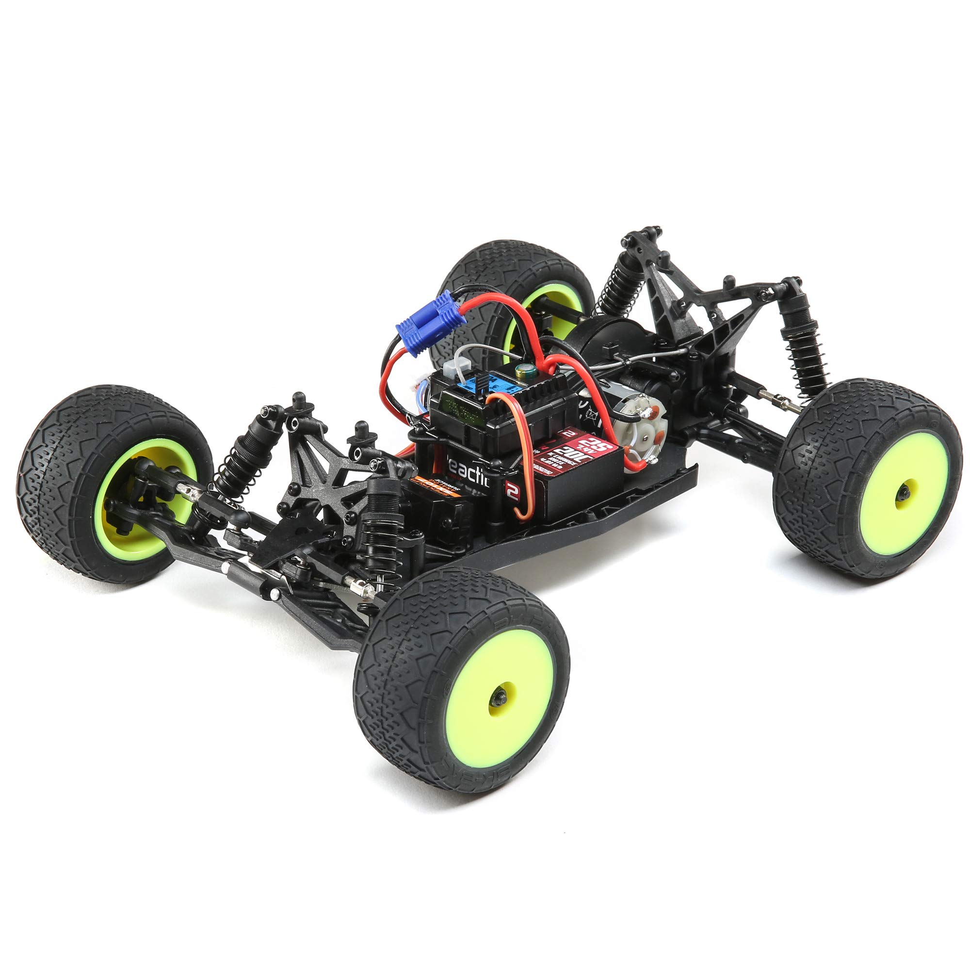 Losi 1/18 Mini-T 2.0 2 Wheel Drive Stadium RC Truck Brushed Ready to Run Battery Receiver Charger and Transmitter Included Gray/White LOS01015T3