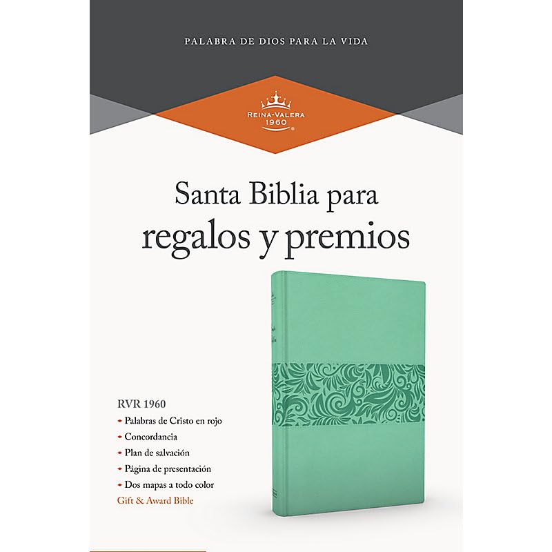 Biblia Reina Valera 1960 para Regalos y Premios. Símil piel, turquesa | RVR 1960 Gift and Award Holy Bible, LeatherTouch, Turquoise (Spanish Edition)