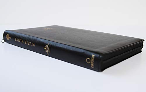Biblia Reina Valera 1960 letra grande. Símil piel negra, cremallera, tamaño manu al / Holy Bible RVR 1960. Handy Size, Large Print, Leathersoft, Zipp
