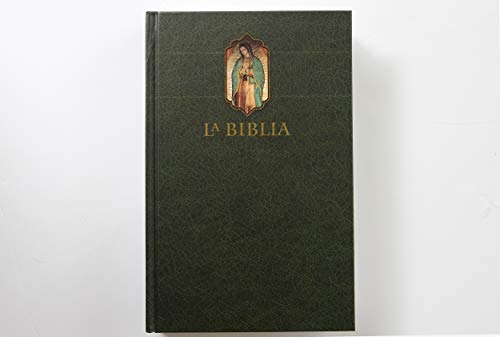 La Biblia Católica: Tamaño grande, Edición letra grande. Tapa dura, verde, con Virgen