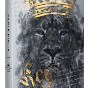 Biblia RVR60 letra grande tamaño manual, tapa dura León Rey de Reyes / Spanish B ible RVR60 Handy Size Large Print Hardcover Lion King of Kings